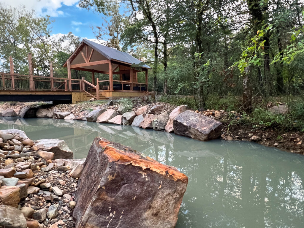 bridge with boulder